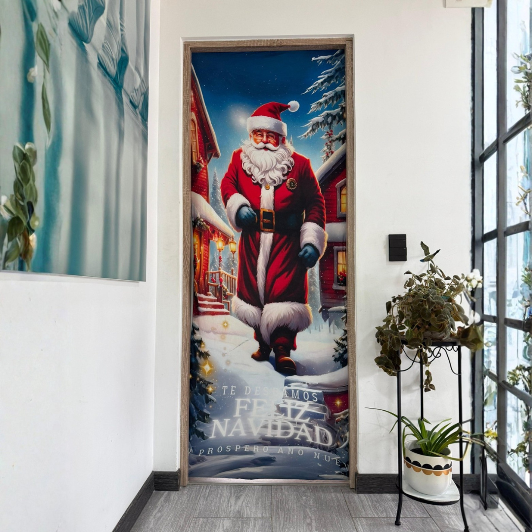 Funda para Puerta Diseño de Navidad