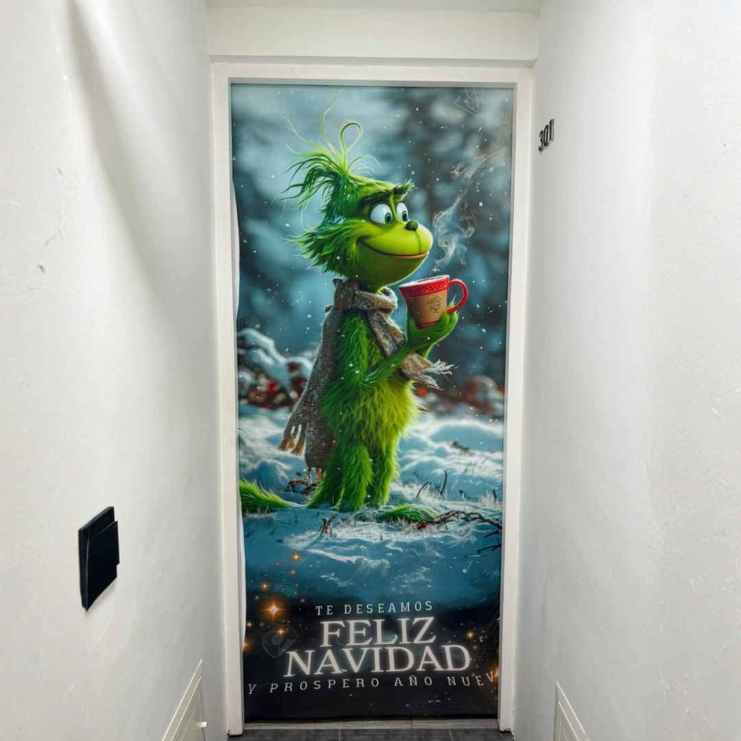Funda para Puerta Diseño de Navidad